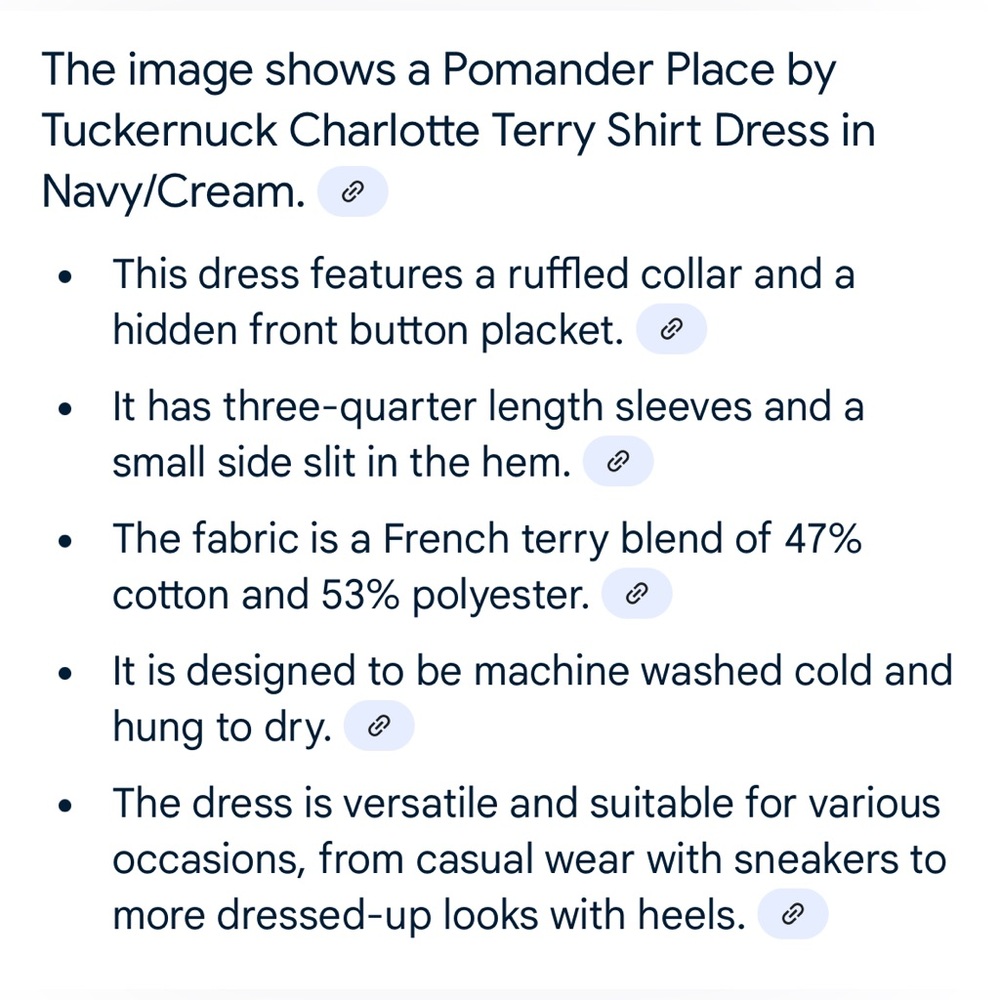 Tuckernuck Pomander Place Navy Charlotte Terry Minimalist Dress Size Small - Picture 17 of 17